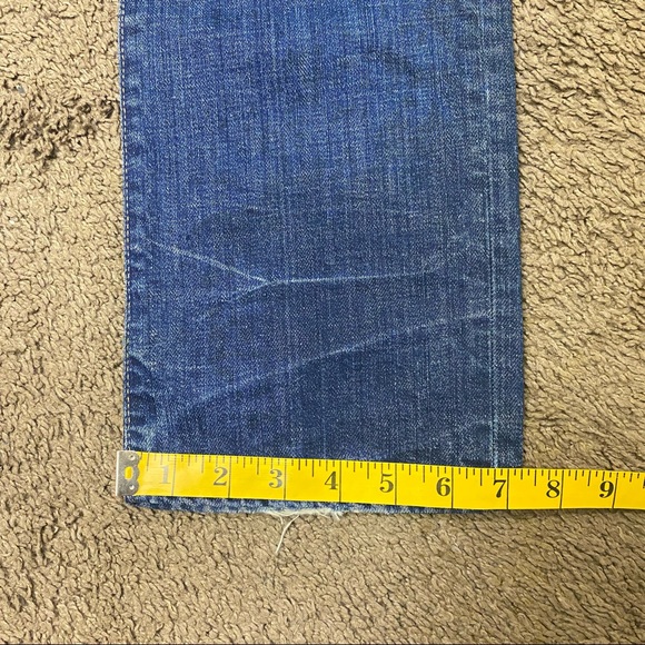 RRL Straight Leg Selvedge Denim Jeans Button Fly Blue Mens 34x34 Made in USA - Picture 9 of 9